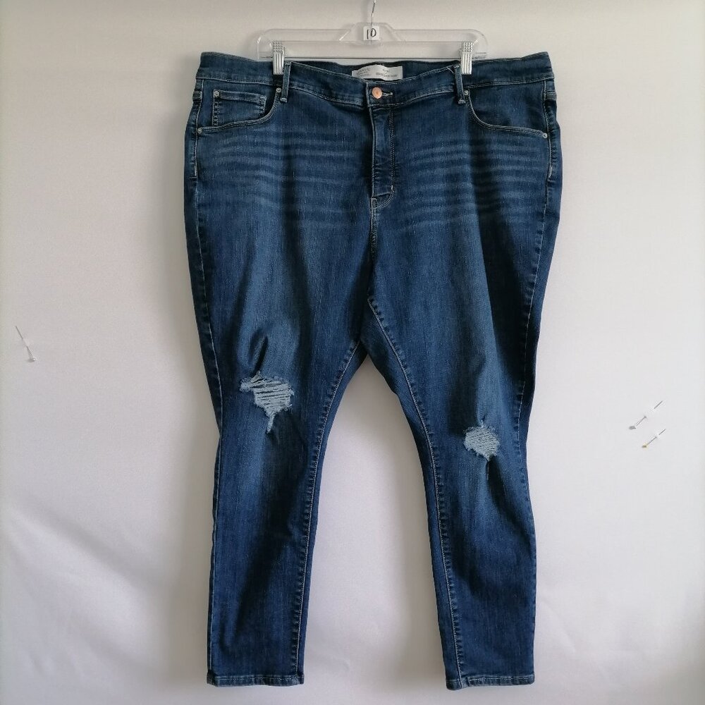 Signature By Levi Strauss & Co. Womens Blue High Rise Super Skinny Jeans Sz 26W